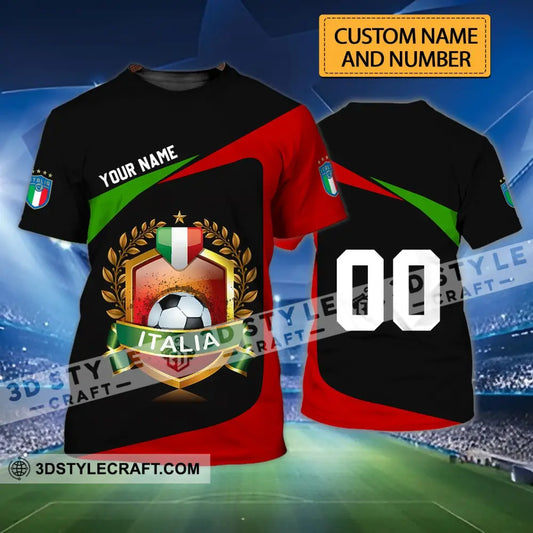 Unisex Shirt - Custom Name And Number Euro 2024 Italia Team Champion T-Shirt