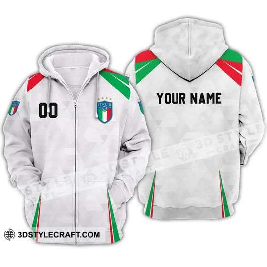 Unisex Shirt - Custom Name And Number, Euro 2024 Shirt, Italia Team style option 3