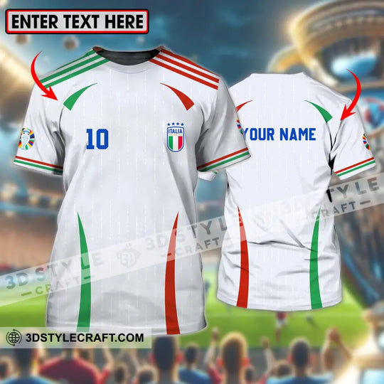 Unisex Shirt - Custom Name And Number Shirt, Euro 2024 Shirt, Italy Team style option 1
