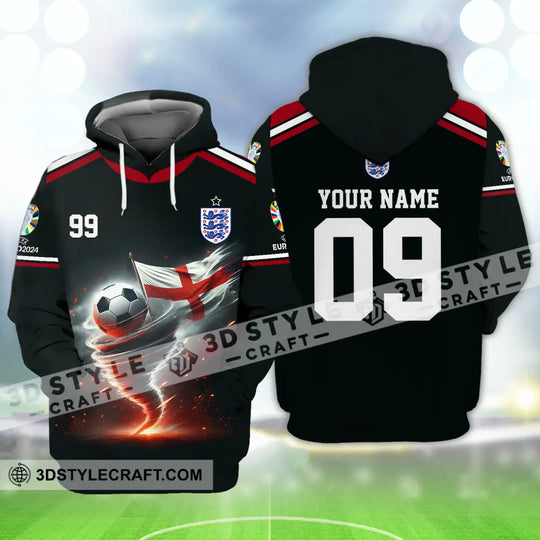 Unisex Shirt - Custom Name And Number Shirt, Euro 2024 National Team, England style option 4