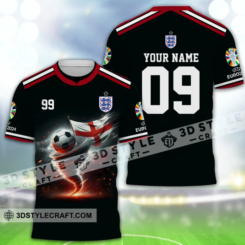 Unisex Shirt - Custom Name And Number Euro 2024 National Team England T-Shirt / S T-Shirt