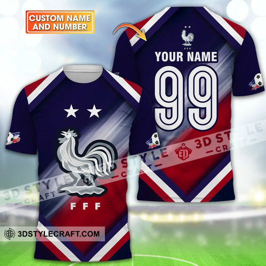 Unisex Shirt - Custom Name And Number Euro 2024 National Team France Fff T-Shirt