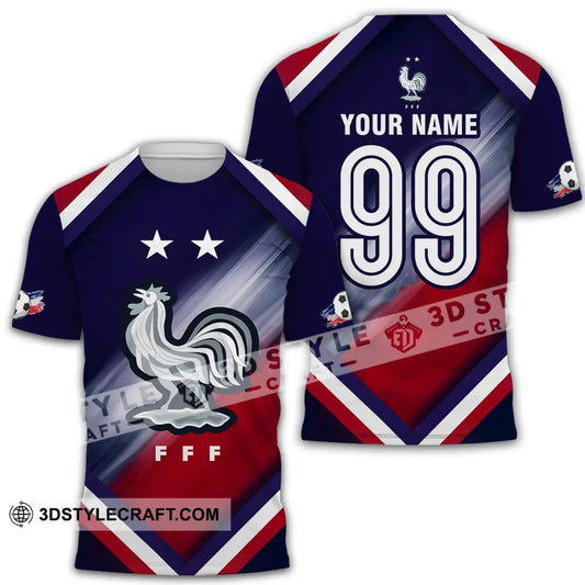 Unisex Shirt - Custom Name And Number Euro 2024 National Team France Fff T-Shirt / S T-Shirt