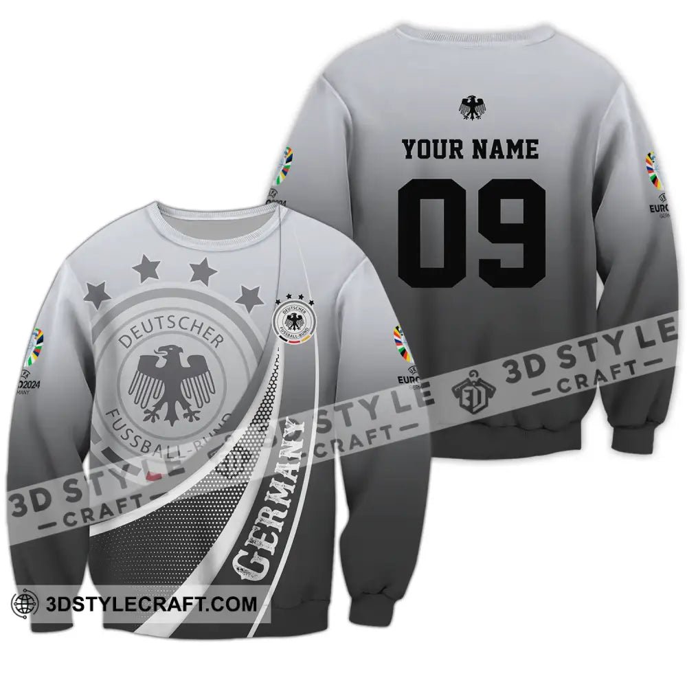 Unisex Shirt - Custom Name And Number Euro 2024 National Team Germany Deutsche Long Sleeve / S