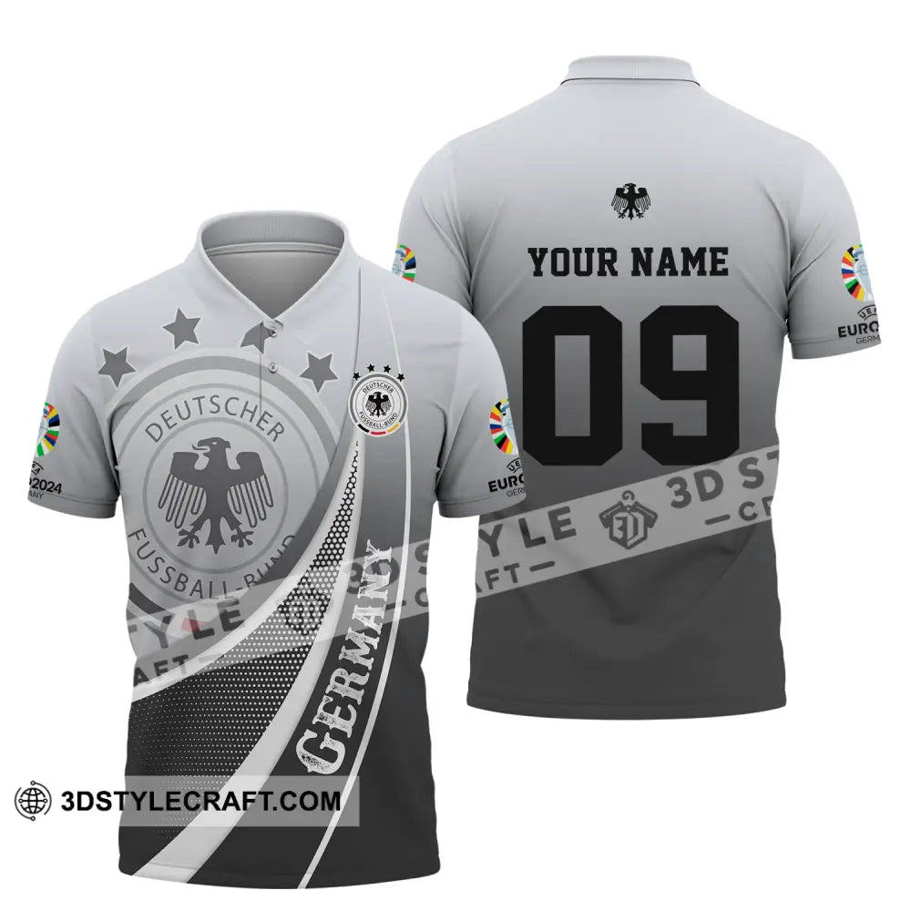 Unisex Shirt - Custom Name And Number Euro 2024 National Team Germany Deutsche Polo / S T-Shirt