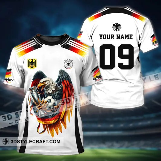 Unisex Shirt - Custom Name And Number Euro 2024 National Team Germany Eagle Hugs The Ball T-Shirt /