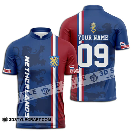 Unisex Shirt - Custom Name And Number Euro 2024 Shirt National Team, Netherlands Flag Color style option 3