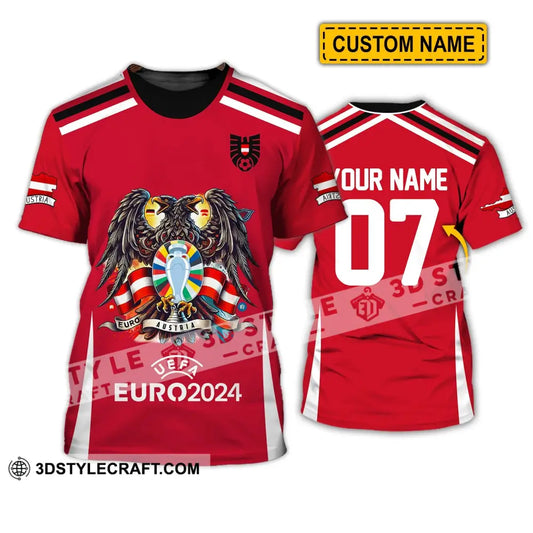 Unisex Shirt - Custom Name And Number Euro 2024 Sport Australia National Team T-Shirt