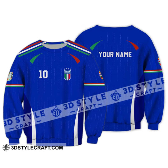 Unisex Shirt - Custom Name And Number Shirt, Euro 2024 Team Shirt Italy style option 4