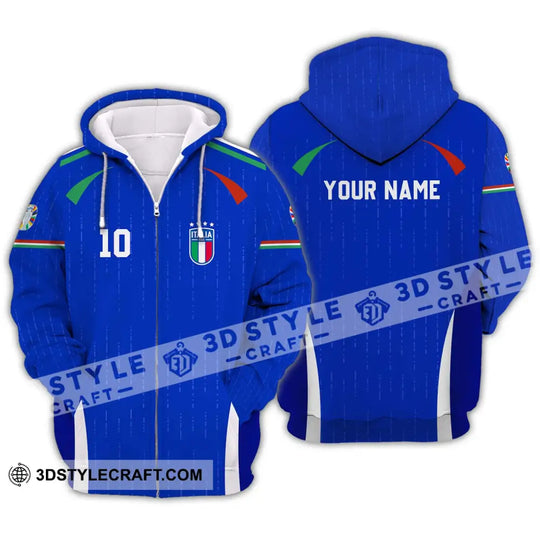 Unisex Shirt - Custom Name And Number Shirt, Euro 2024 Team Shirt Italy style option 2