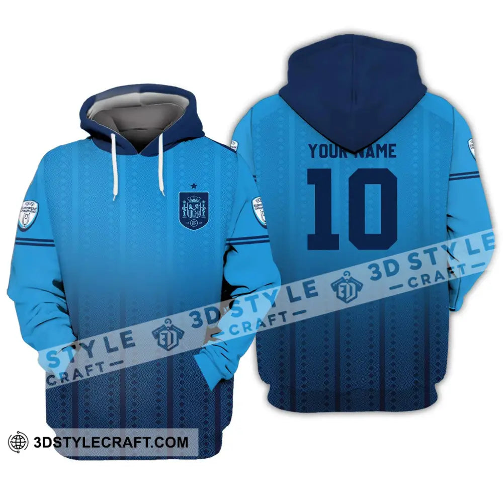 Unisex Shirt - Custom Name And Number European Champions 2024 Hoodie / S T-Shirt