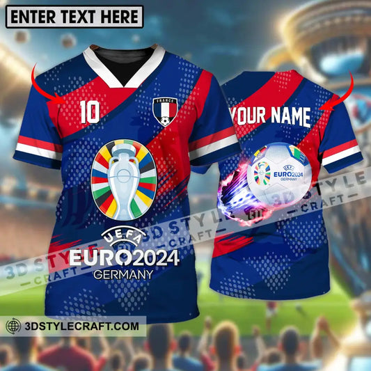 Unisex Shirt - Custom Name And Number France National Team Euro 2024 T-Shirt