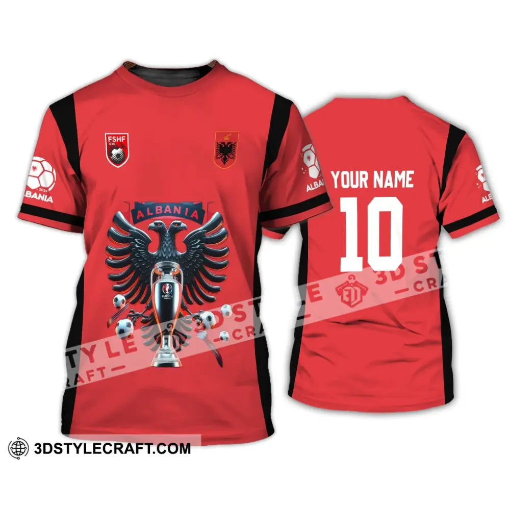 Unisex Shirt - Custom Name And Number Fshf Albania Euro 2024 National Team T-Shirt / S T-Shirt