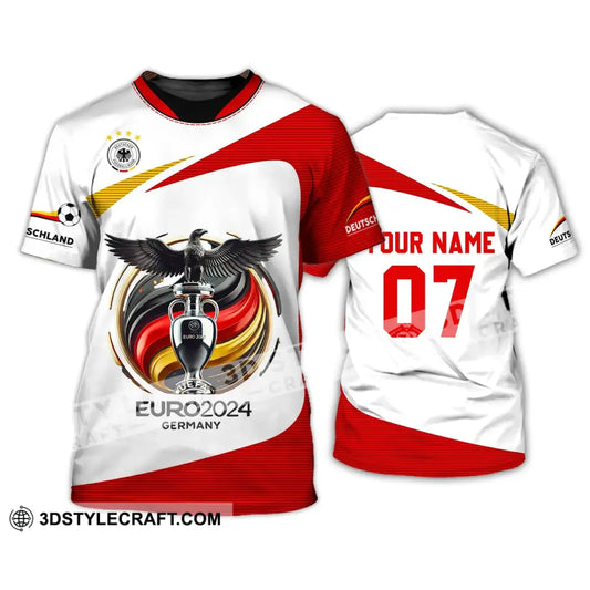 Unisex Shirt - Custom Name And Number Gemany Team Euro 2024 Cup T-Shirt / S T-Shirt