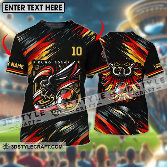 Unisex Shirt - Custom Name And Number, Germany Euro 2024 Eagle Shirt style option 1