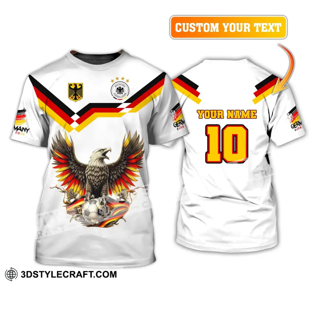 Unisex Shirt Custom Name And Number Germany Euro 2024 Football Polo Long Sleeve T-Shirt