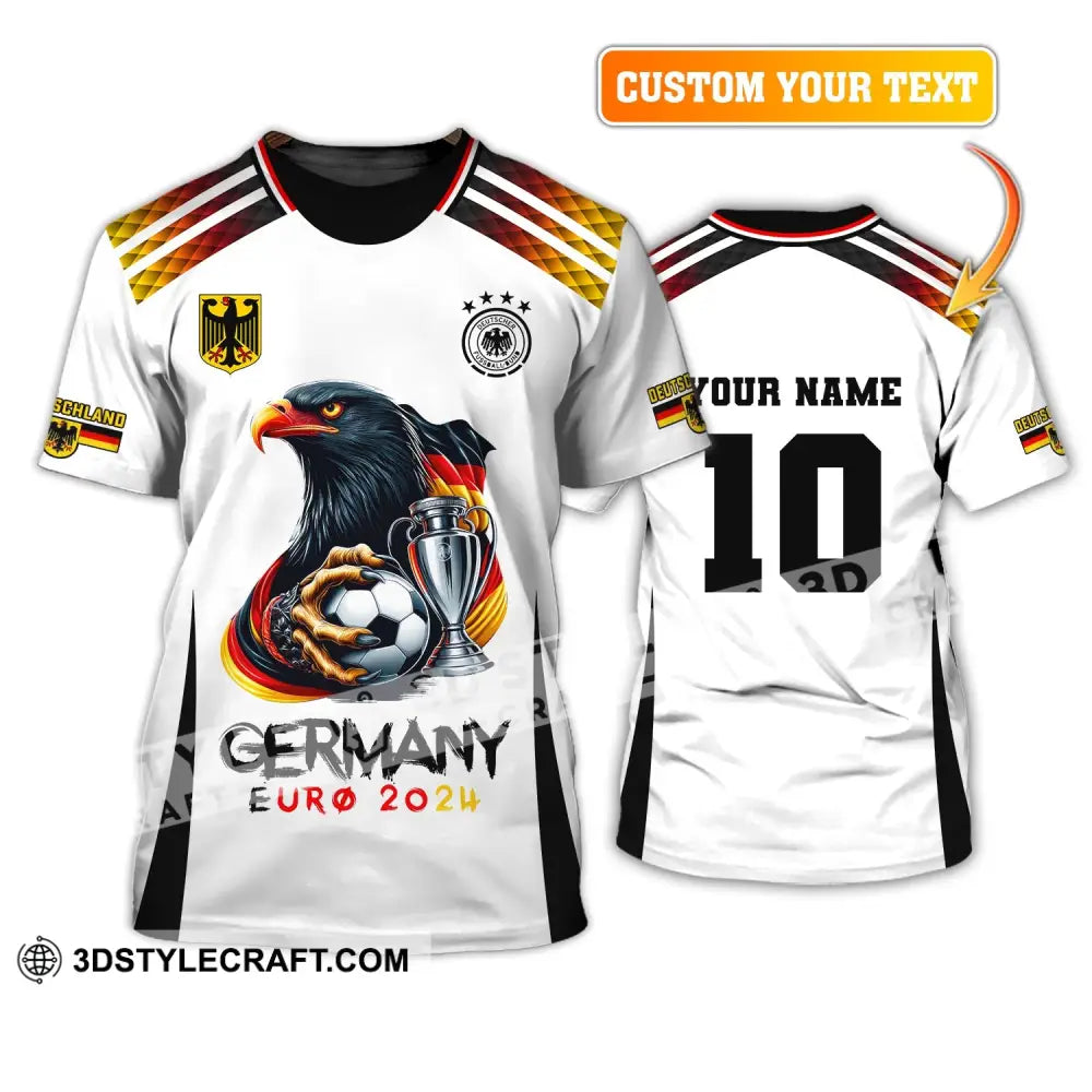 Unisex Shirt Custom Name And Number Germany Euro 2024 Football Polo Long Sleeve T-Shirt