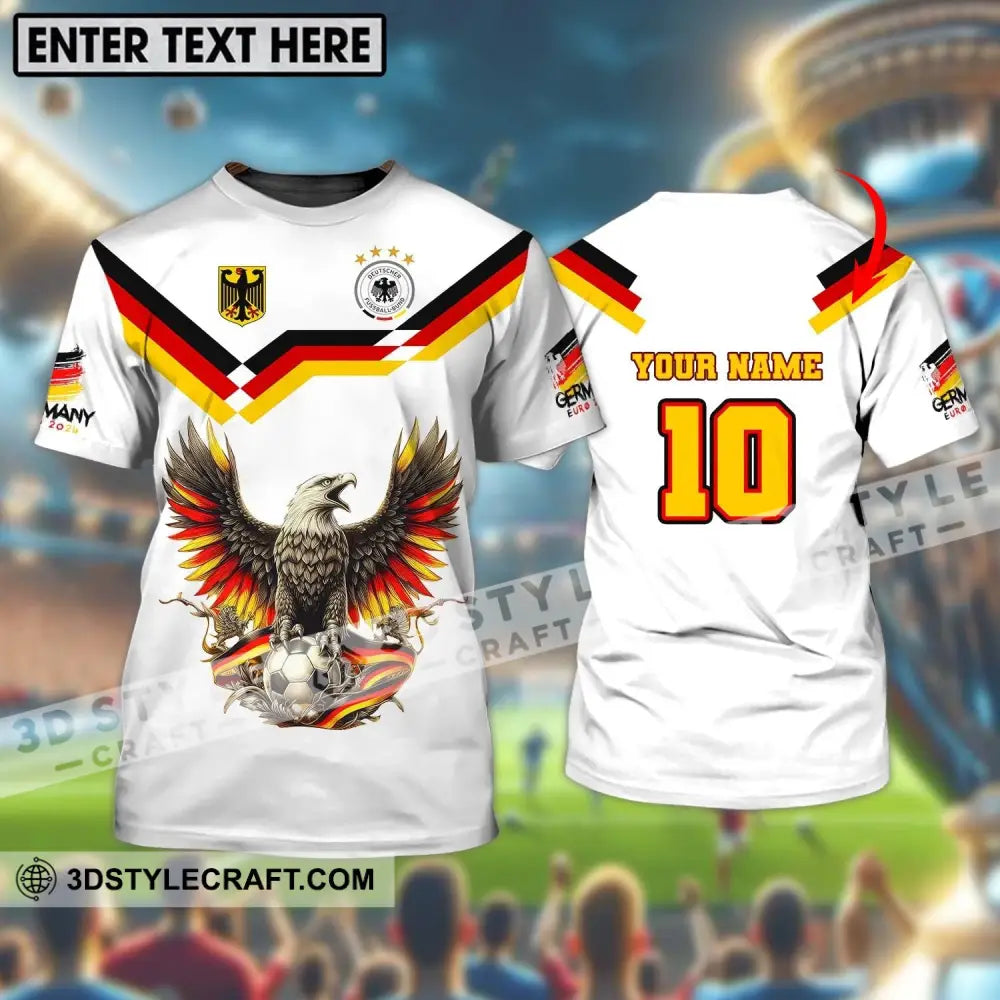 Unisex Shirt Custom Name And Number Germany Euro 2024 Football Polo Long Sleeve T-Shirt