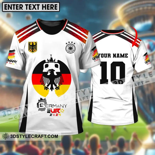 Unisex Shirt Custom Name And Number Germany Euro 2024 Football Polo Long Sleeve T-Shirt