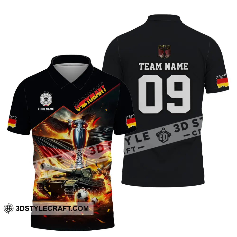 Unisex Shirt - Custom Name And Number Germany Euro 2024 National Team German Tanks Polo / S T-Shirt