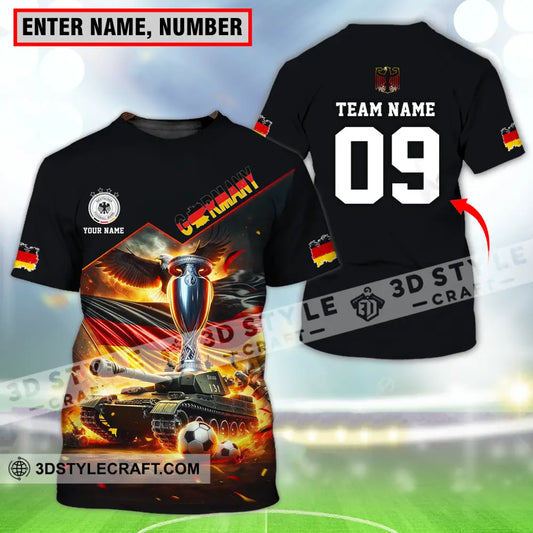 Unisex Shirt - Custom Name And Number Germany Euro 2024 National Team German Tanks T-Shirt