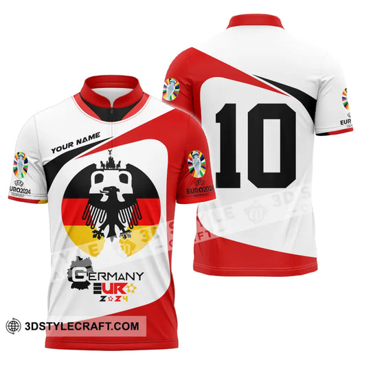 Unisex Shirt - Custom Name And Number, Germany Euro 2024 style option 3