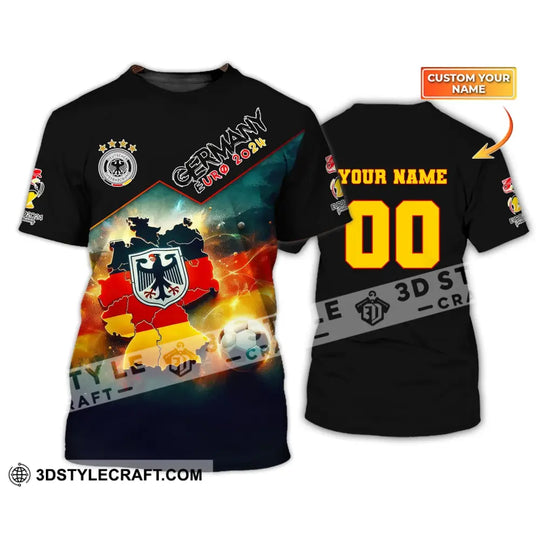Unisex Shirt, Custom Name and Number Germany Football Shirt, Germany Football Polo Long Sleeve, Euro 2024 Shirt style option 2
