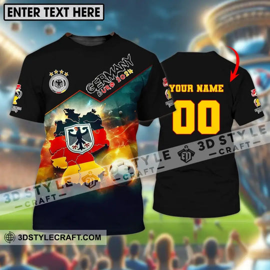 Unisex Shirt, Custom Name and Number Germany Football Shirt, Germany Football Polo Long Sleeve, Euro 2024 Shirt style option 1
