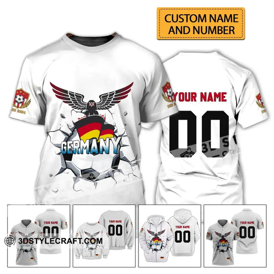 Unisex Shirt - Custom Name And Number Shirt, Germany National Team Euro 2024 style option 2