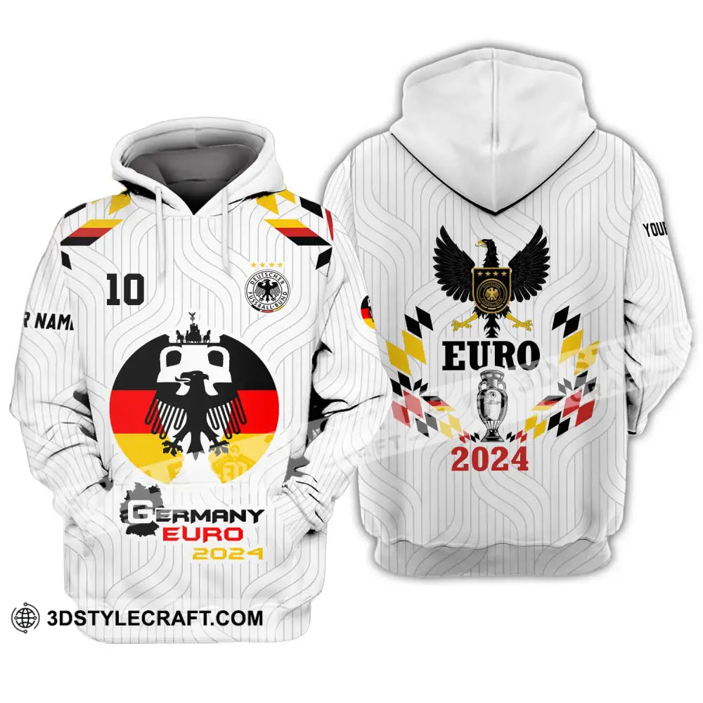 Unisex Shirt - Custom Name And Number Germany Team Euro 2024 Hoodie / S T-Shirt