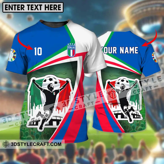 Unisex Shirt - Custom Name And Number Italy Euro 2024 National Team T-Shirt