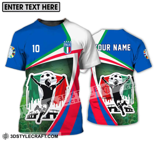 Unisex Shirt - Custom Name And Number Italy Euro 2024 National Team T-Shirt / S T-Shirt