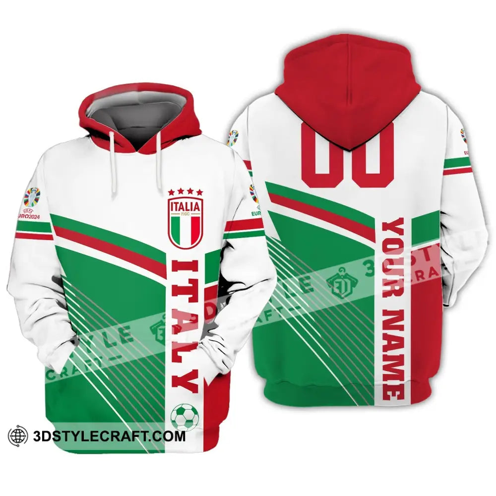 Unisex Shirt - Custom Name And Number Italy National Team Hoodie / S T-Shirt