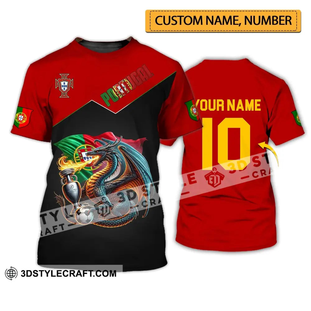 Unisex Shirt - Custom Name And Number National Team Sport Portugal T-Shirt