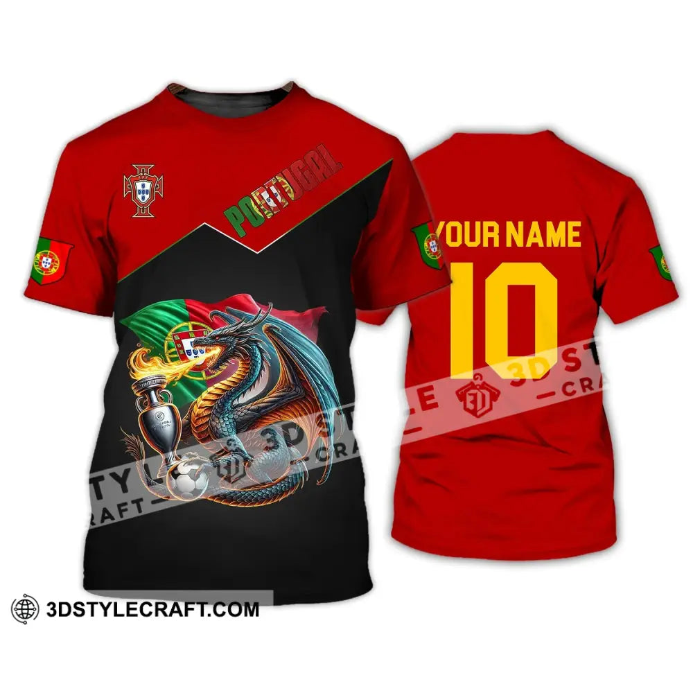 Unisex Shirt - Custom Name And Number National Team Sport Portugal T-Shirt / S T-Shirt