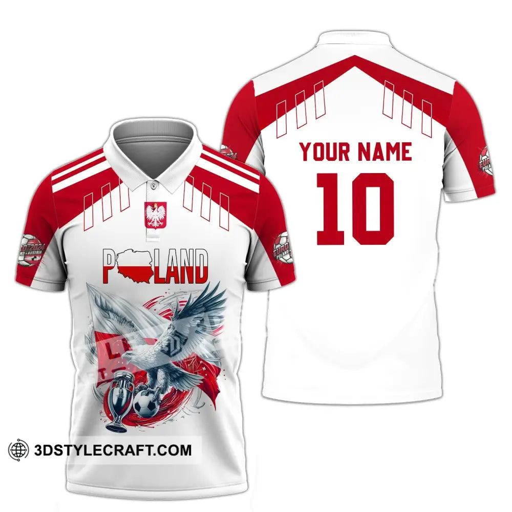 Unisex Shirt - Custom Name And Number Poland National Team Lover Polo / S T-Shirt