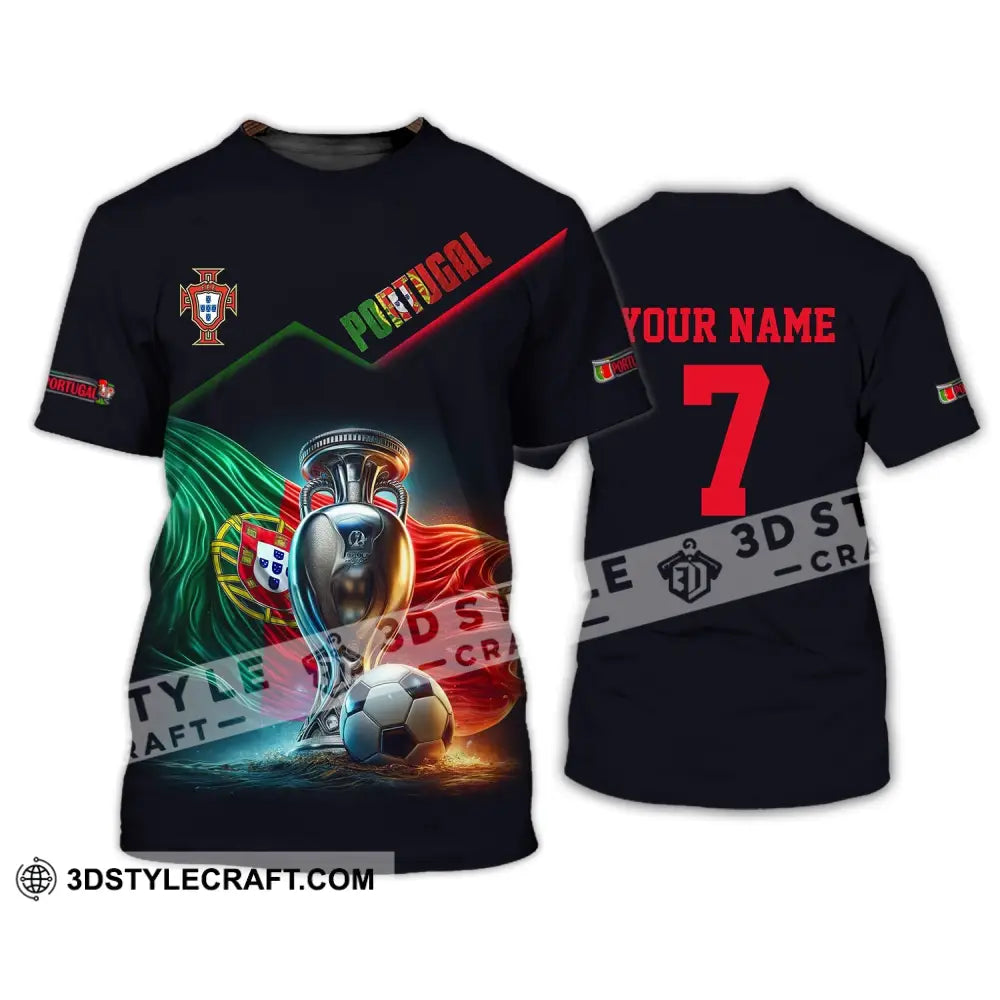 Unisex Shirt - Custom Name And Number Portugal Euro 2024 Team T-Shirt / S T-Shirt