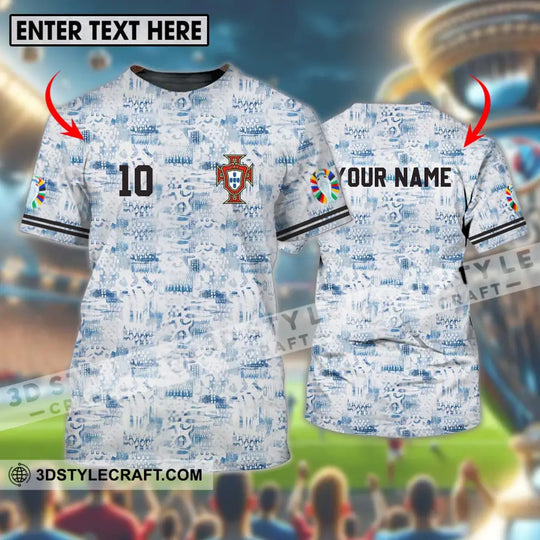 Unisex Shirt - Custom Name And Number Portugal National Team Shirt style option 1
