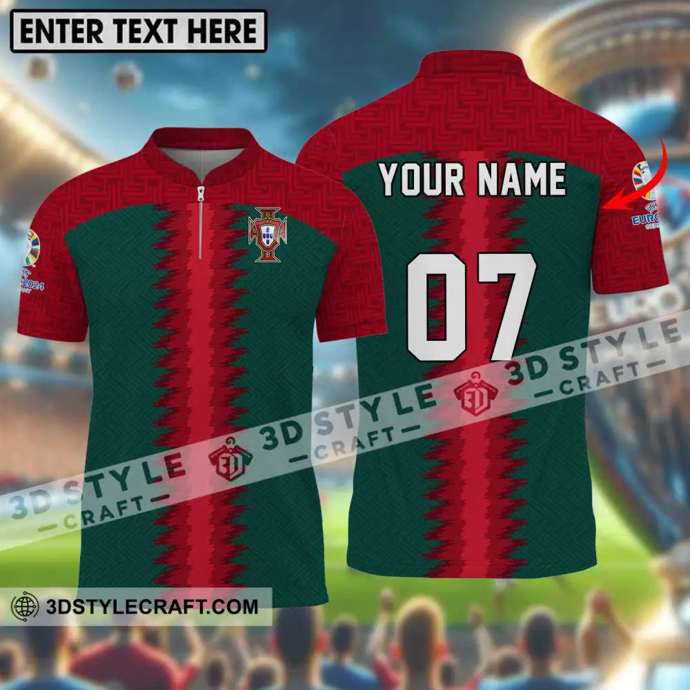 Unisex Shirt - Custom Name And Number Portugal Team T-Shirt