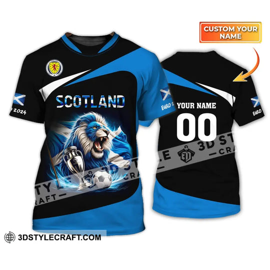 Unisex Shirt, Custom Name and Number Scotland Football Euro 2024 Shirt, Scotland Football Polo Long Sleeve style option 1