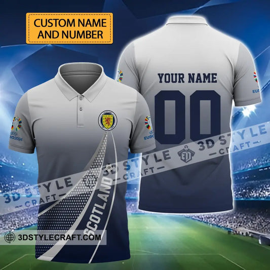 Unisex Shirt - Custom Name And Number Scotland National Team Euro 2024 T-Shirt