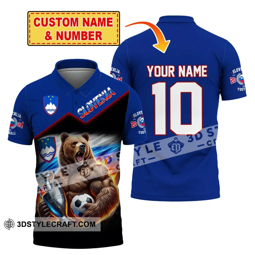 Unisex Shirt Custom Name And Number Slovakia Football Polo Euro 2024 Hoodie Long Sleeve T-Shirt