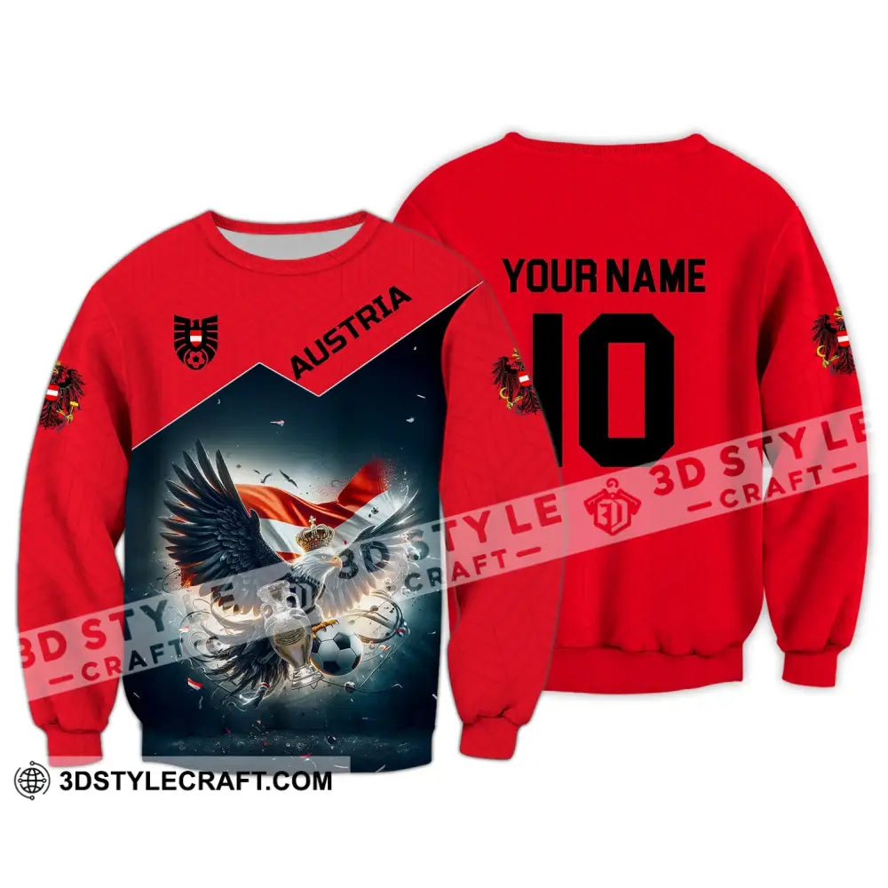 Unisex Shirt - Custom Name And Number Sport Australia National Team Long Sleeve / S T-Shirt