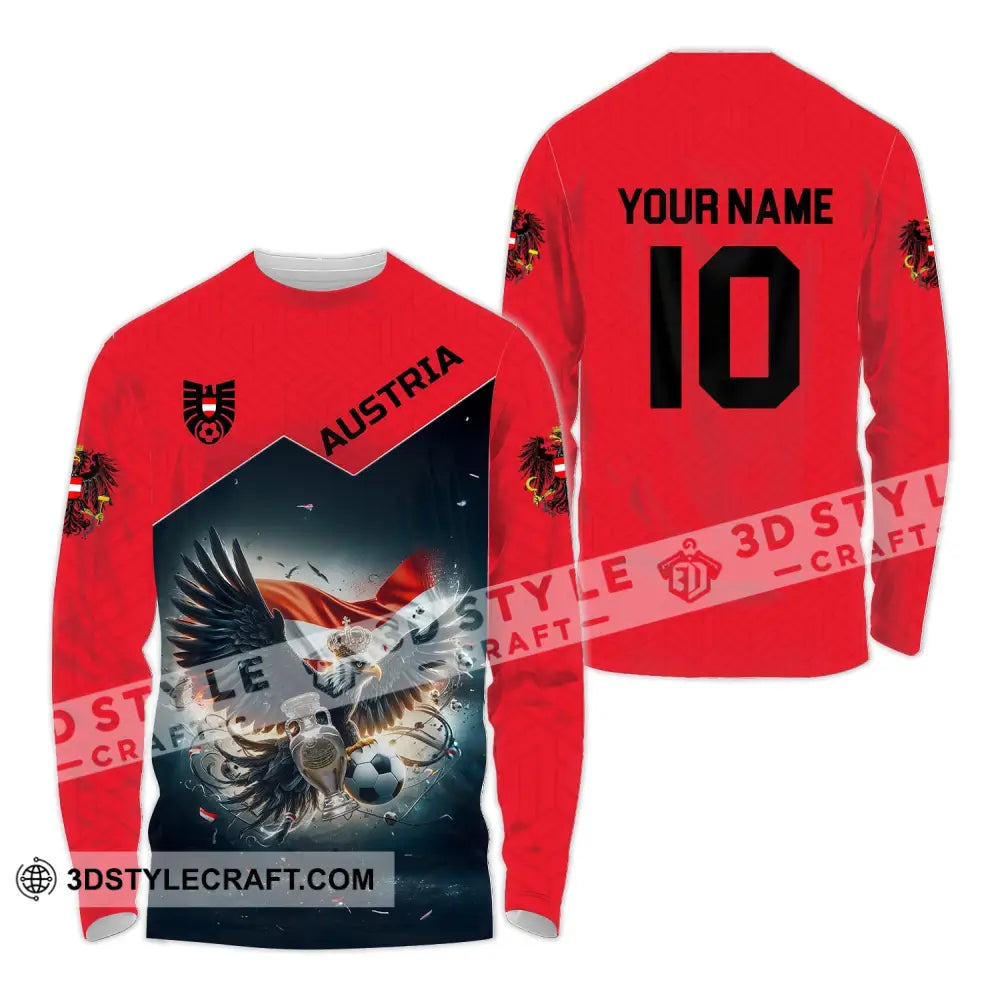 Unisex Shirt - Custom Name And Number Sport Australia National Team Long Sleeve / S T-Shirt