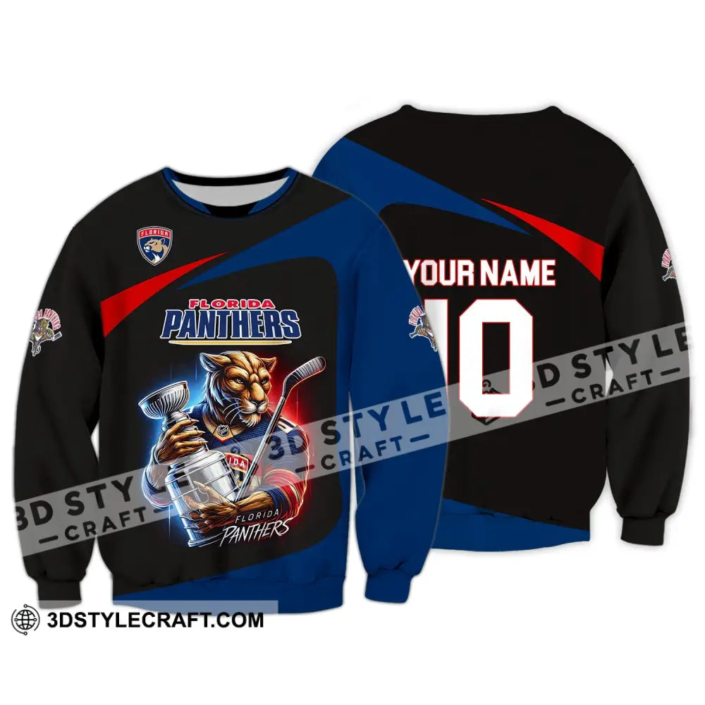 Unisex Shirt - Custom Name And Number Sport Florida Panthers Long Sleeve / S T-Shirt