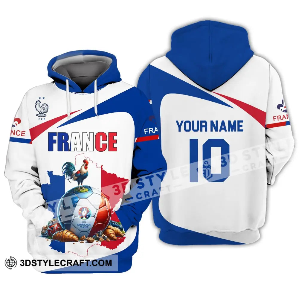 Unisex Shirt - Custom Name And Number Sport France Chicken Ball Hoodie / S T-Shirt