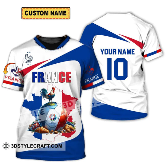 Unisex Shirt - Custom Name And Number Sport Shirt, France Chicken Ball style option 1