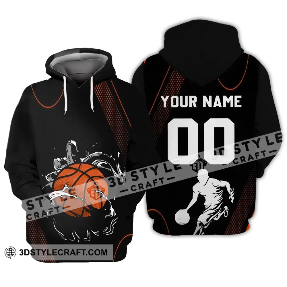 Unisex Shirt - Custom Name And Number T-Shirt Personalized Basketball Clothing Hoodie / S T-Shirt