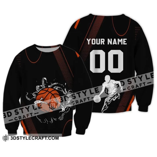 Unisex Shirt - Custom Name and Number T-Shirt - Personalized Basketball Shirt - Basketball Clothing style option 3