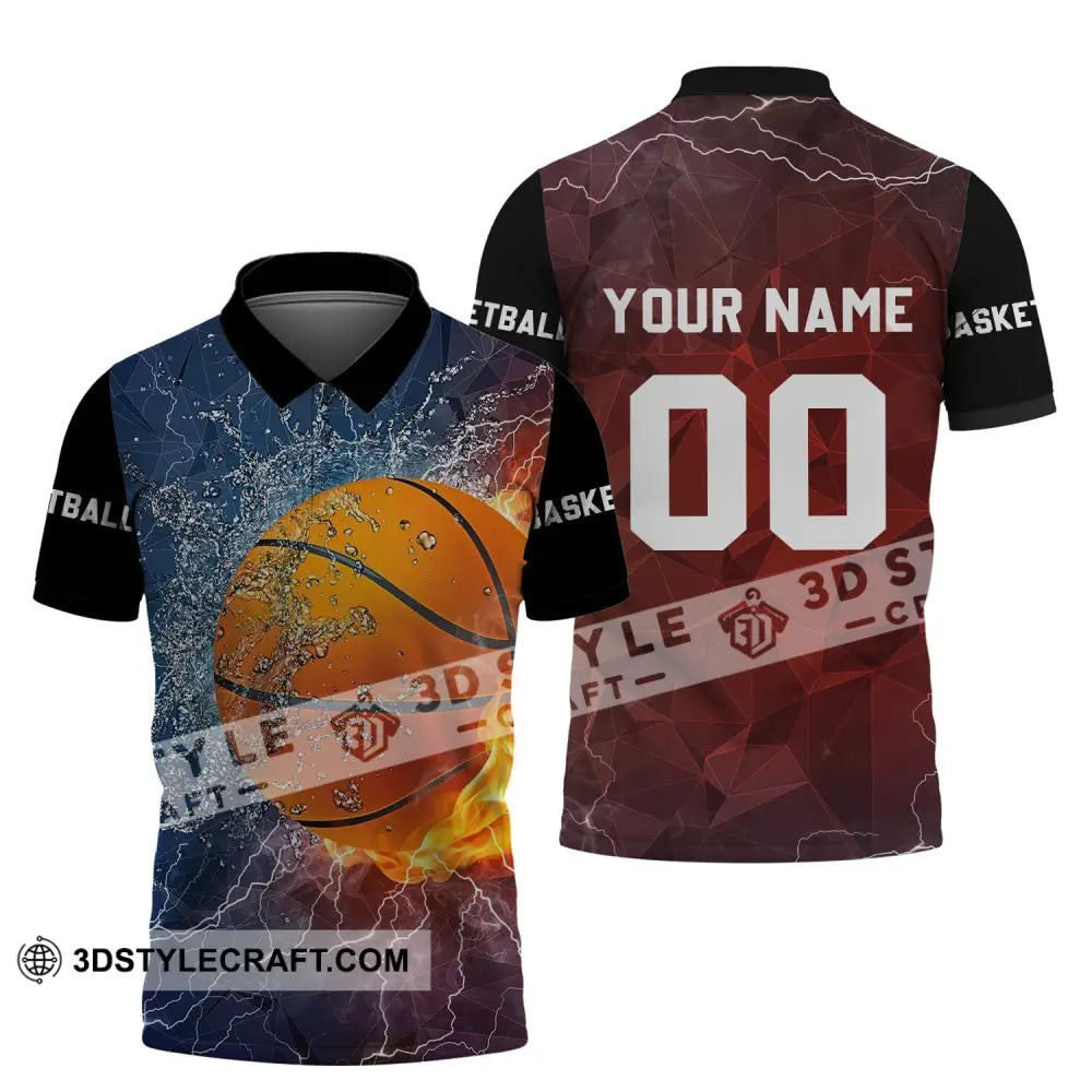 Unisex Shirt - Custom Name And Number T-Shirt Personalized Basketball Sportwear Polo / S T-Shirt